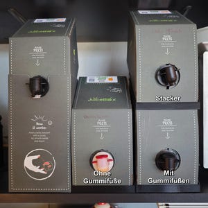 Stand voor JuiceBox siroopdozen