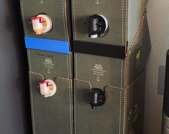 HL-Perfektion Sirupbox Stapelhilfe Aus Edelstahl - Organizer Für Juicebox Kartons, Kein Verrutschen