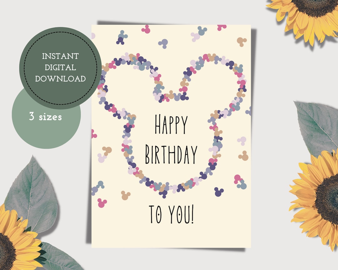 Mouse Confetti Printable Birthday Card Digital Birthday Card Digital Download stationary disney mickey Mouse - Etsy mouse-confetti-printable-birthday-card-digital-birthday-card-digital-download-stationary-disney-mickey-mouse-etsy
