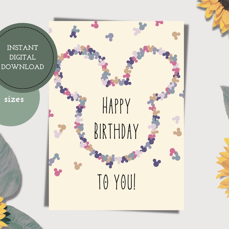 Birthday Card Mini Cards - Etsy