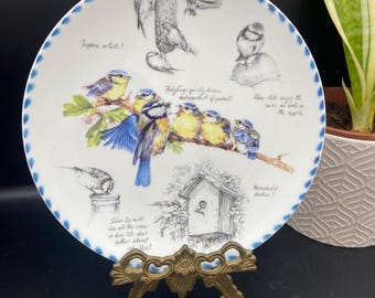Danbury Mint “Blue Tit” Collector Plate – Wedgwood