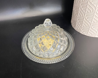 Glass Vintage Butter Dish