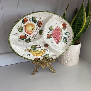 Vintage Hand Painted Serving Dish