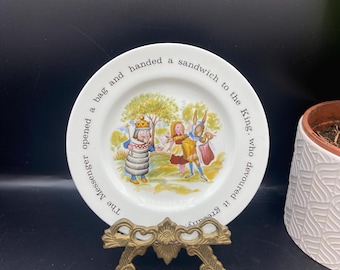 Vintage Johnson Brothers “Alice in Wonderland” Collectable Plate
