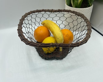 Ehlén Johansson for Ikea, Trådig Metal Fruit Bowl, Fruit Basket or