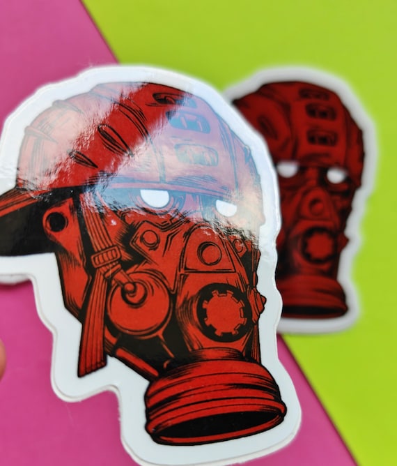 Aikawa Dorohedoro Gas Mask Vinyl Stickers - Etsy