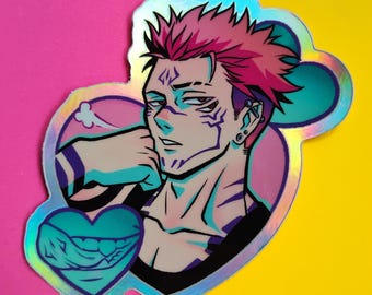 Sorcery Fight Holo Sukuna Ryomen Sticker