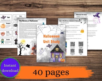 ハロウィーンのユニットスタディ | 世俗的ホームスクール、K-2（デジタルダウンロード）
