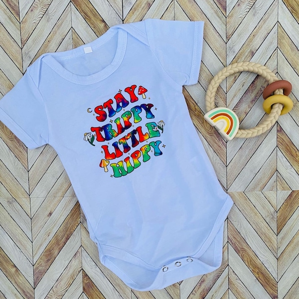 Stay Trippy Little Hippy Infant Bodysuit, Baby Shower, Baby Shower Gift, Infant, Hippy, Boho, Tie Dye, Christmas gift, baby