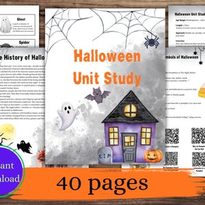 Halloween Unit Study | Secular Homeschool, K-2 (Digital Download)