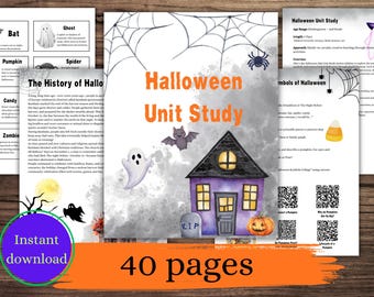 Halloween Unit Study | Secular Homeschool, K-2 (Digital Download)