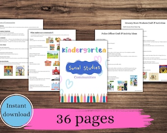 コミュニティヘルパーズ 幼稚園単元学習 | ホームスクール社会科（デジタルダウンロード）