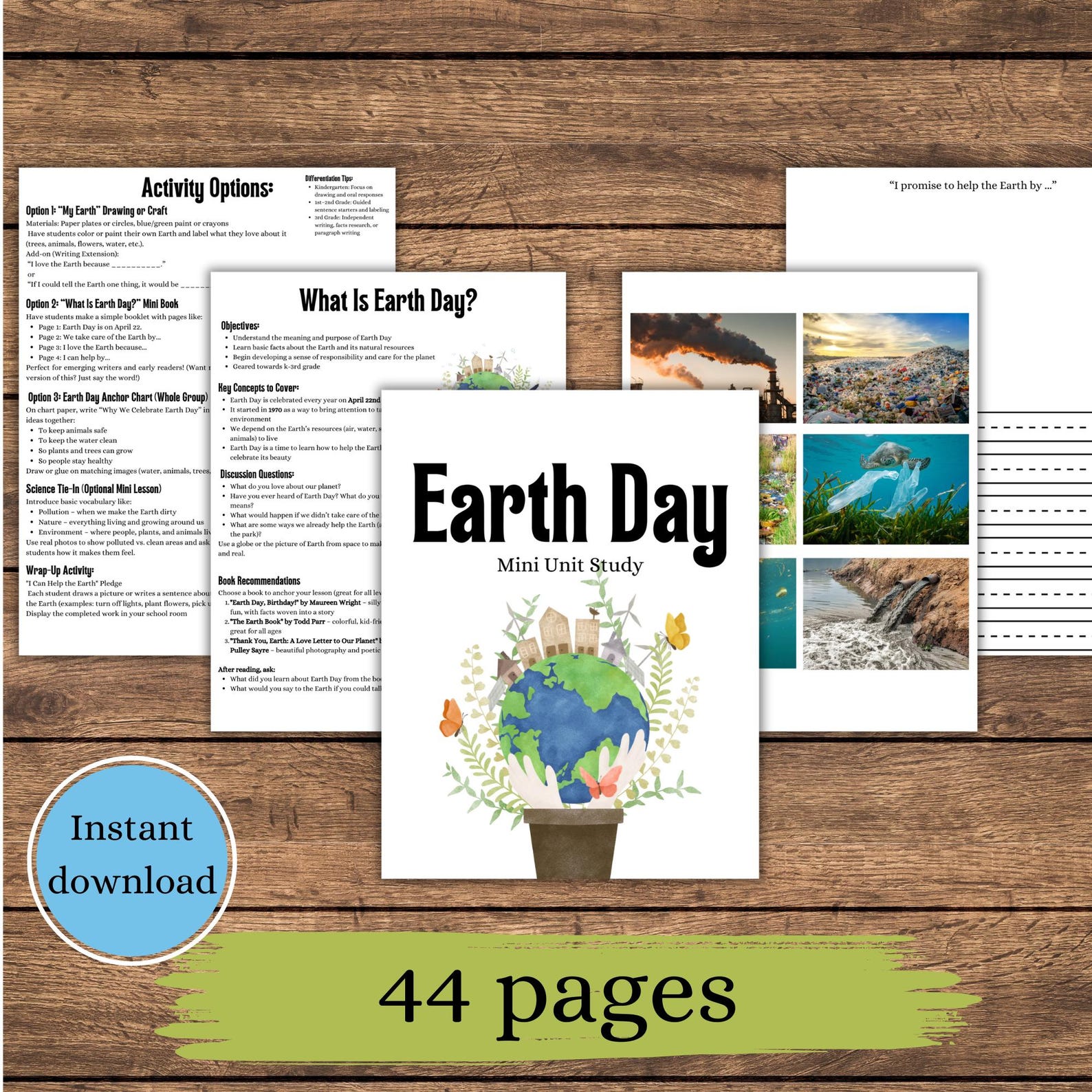 Earth Day Unit Study: K-3 Homeschool Science & Nature (digital PDF) - Etsy