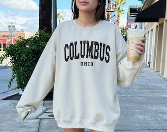 Columbus Sweatshirt Trendy Preppy Sweatshirt Aesthetic 