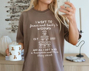 Custom Wedding Shirts, Wedding Toss Shirt, Wedding Merch T Shirt, Funny Bridal Party Gift, Wedding Guest Party Favors, Matching Wedding Tees