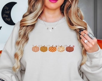 Pumpkin Sweatshirt, Retro Halloween Sweatshirt, Spooky Season, Cute Fall Sweatshirt, Fall Shirt, Halloween Sweatshirt, Halloween Pumpkin