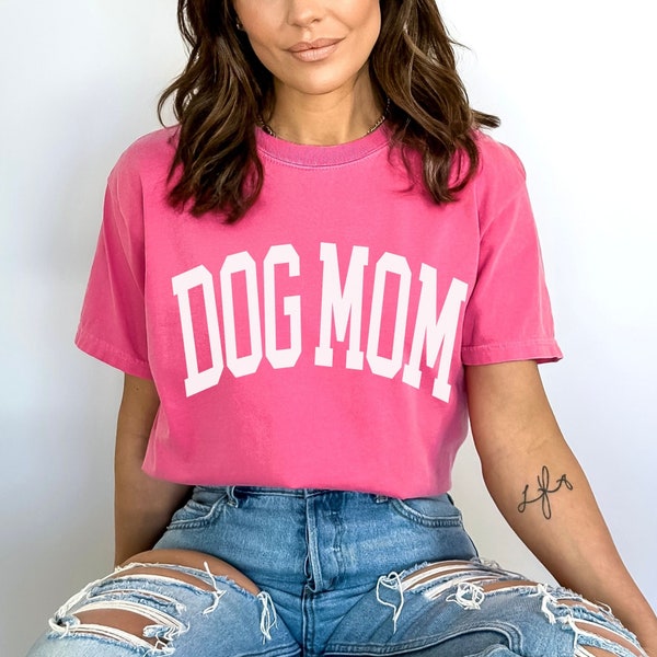 Dog Mom Shirt, Comfort Colors Dog Mom Shirt, Trendy Oversized Tee, Dog Mama T Shirt, New Dog Mom, Gift for Dog Mom, Dog Lovers Gift, Fur Mom