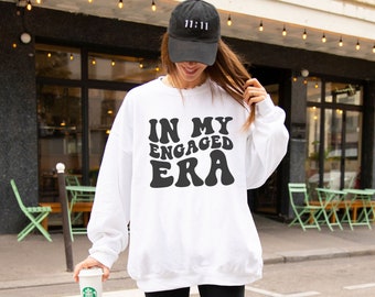 In My Engaged Era Sweatshirt, Retro Bride Sweatshirt, Future Mrs Sweater, Bride Gift, Fiancee Crewneck, Engagement Gift, Bridal Shower Gift