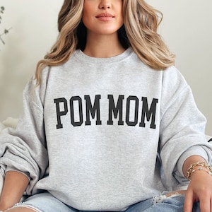 Pom Mom Sweatshirt, Pom Mama Shirt, Dog Mom Sweatshirt, Gift for Pomeranian Mom, Pomeranian Owner Gift, Pomeranian Dog Mom Gifts