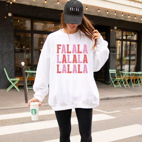 Retro Christmas Sweatshirt, Fa La La La, Vintage Christmas Crewneck, Christmas Sweatshirts for Women, Holiday Fashion, Holiday Sweater