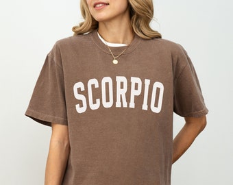 Scorpio Shirt, Scorpio Birthday Shirt, Scorpio Zodiac Astrology Gift, Star Sign T Shirt, October Birthday, November Birthday, Scorpio Tee