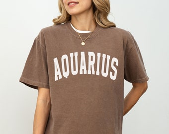 Aquarius Shirt, Aquarius Birthday Shirt, Aquarius Zodiac Astrology Gift, Star Sign T Shirt, January Birthday, February Birthday