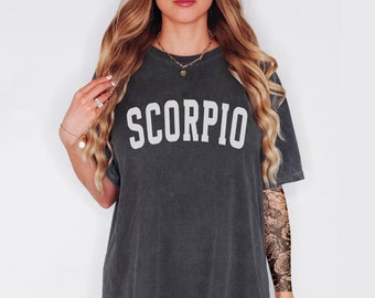 Scorpio Shirt, Scorpio Birthday Shirt, Scorpio Zodiac Astrology Gift, Star Sign T Shirt, October Birthday, November Birthday, Scorpio Tee