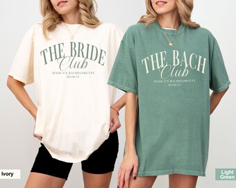 Luxury Bachelorette Merch, Custom Bachelorette Shirts, Comfort Colors Bach Club Shirts, Bride Club T Shirt, Social Club,Wedding Bridal Party