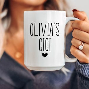 Custom Grandma Mug, Name Mug, Grandma Gifts, Gigi Mug, Nana Mug, Gift For Grandma, First Time Grandma Gift, Mothers Day Gift, Grandchild Mug