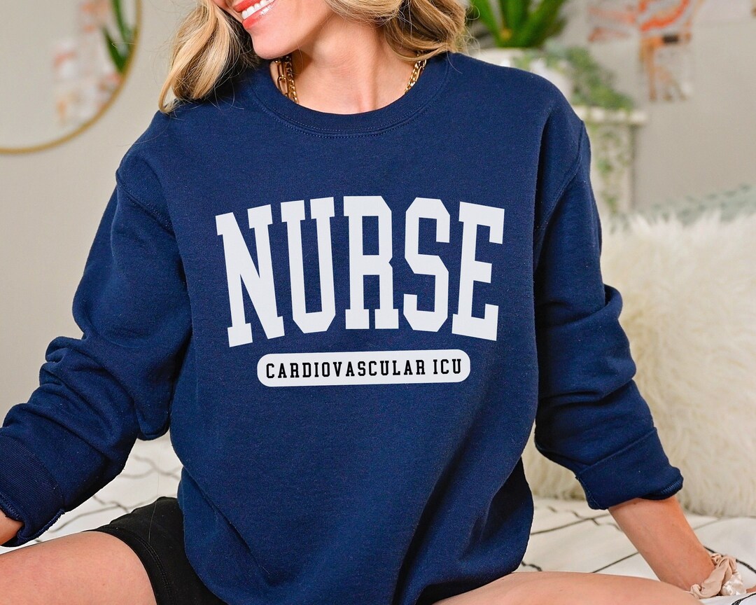 CVICU Nurse Sweatshirt Cardiac ICU Nurse Shirt Gift For Nurse RN cvicu-nurse-sweatshirt-cardiac-icu-nurse-shirt-gift-for-nurse-rn