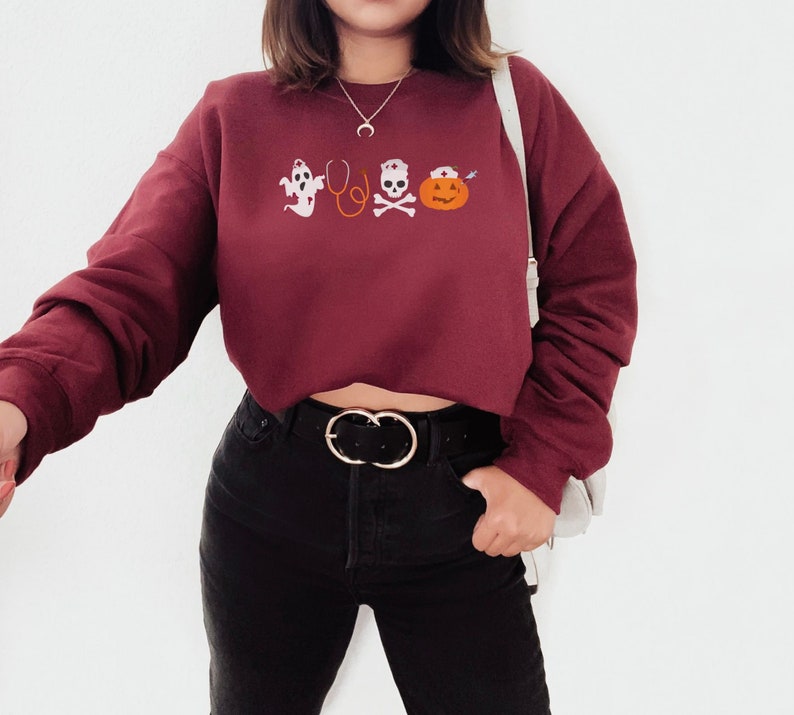 Emergency Nurse Sweatshirt Nurse Night Shift Nursing ER RN CNA