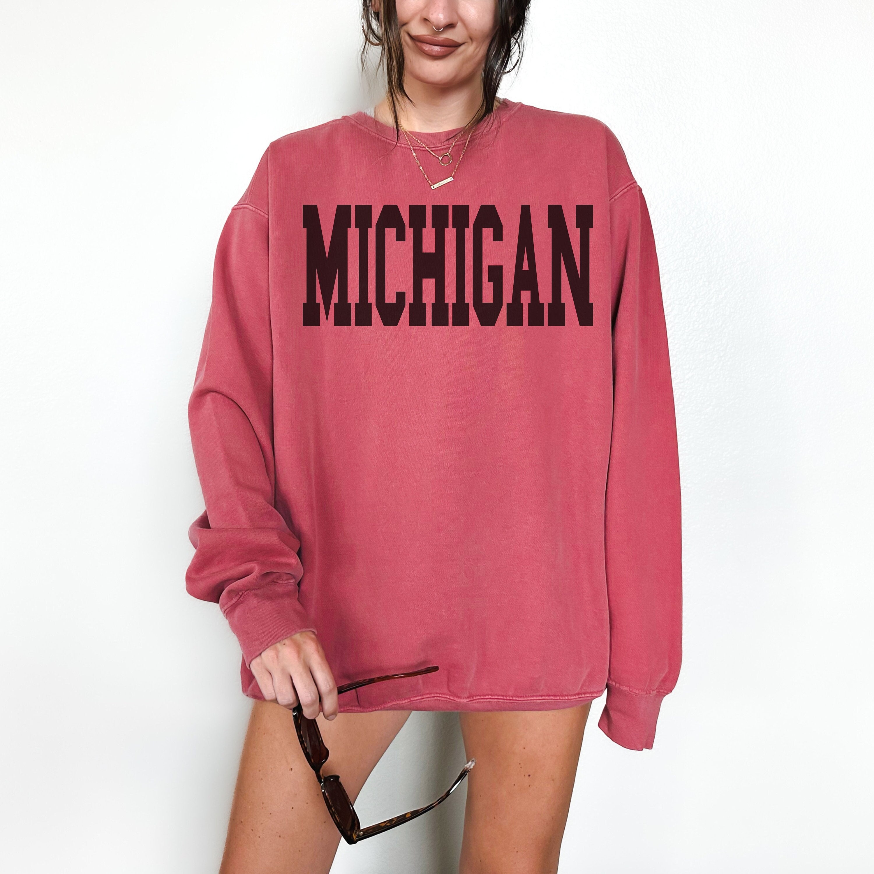 Missguided michigan sweatshirt new arrivals