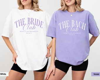 Luxury Bachelorette Merch, Custom Bachelorette Shirts, Comfort Colors Bach Club Shirts, Bride Club T Shirt, Social Club,Wedding Bridal Party