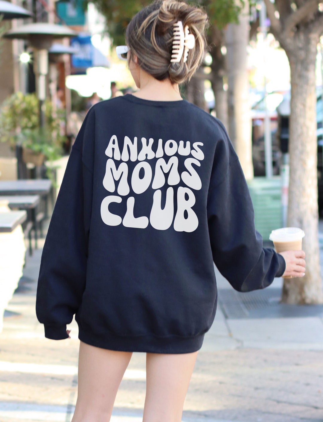 Anxious Moms Club Sweatshirt Mom Sweatshirt Mama Shirt New Etsy
