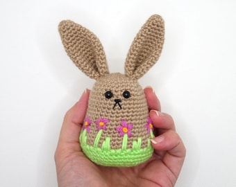 Spring bunny Easter plush crochet amigurumi