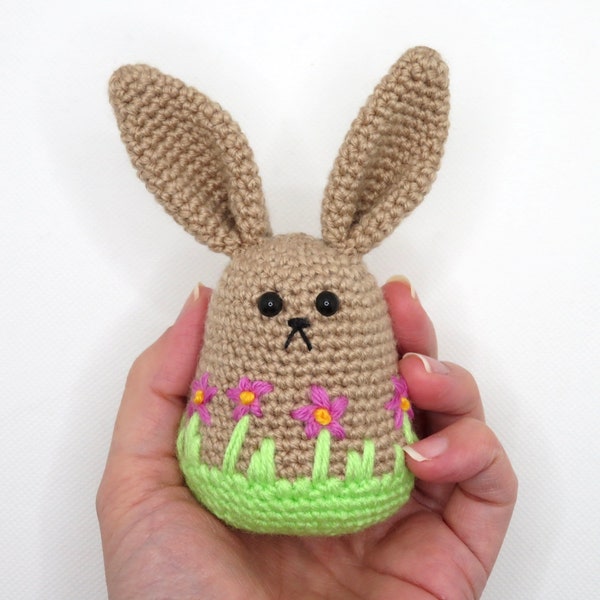 Spring bunny Easter plush crochet amigurumi