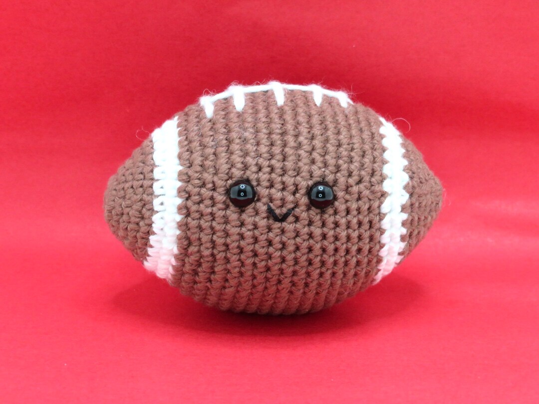 Tiny Football Plush Crochet Amigurumi Toy Etsy