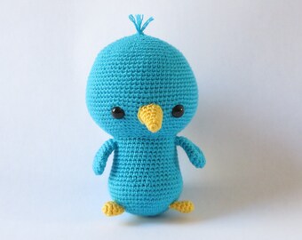 Bluebird Plush Crochet Stuffed Animal Amigurumi