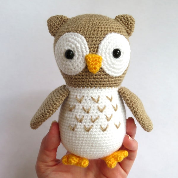 Owl Stuffed Animal Plush Toy - Crochet Amigurumi