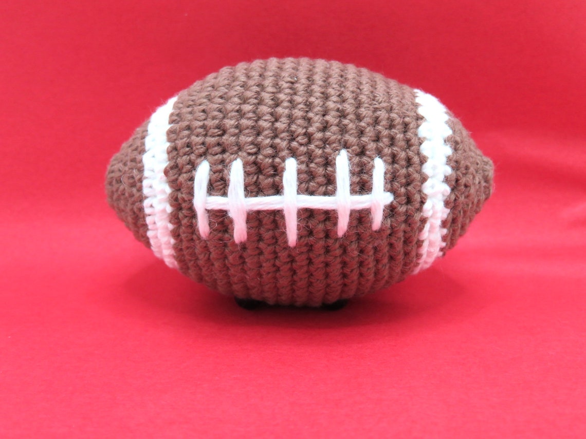 Tiny Football Plush Crochet Amigurumi Toy Etsy