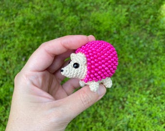 Crochet Hedgehog with Beads