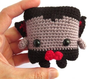 Plush Vampire Toy | Cute Halloween Decoration | Hand Crocheted Doll