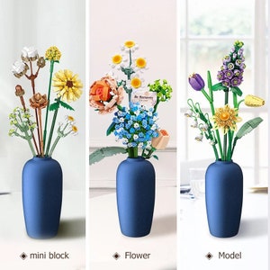 Flower built it yourself building blocks