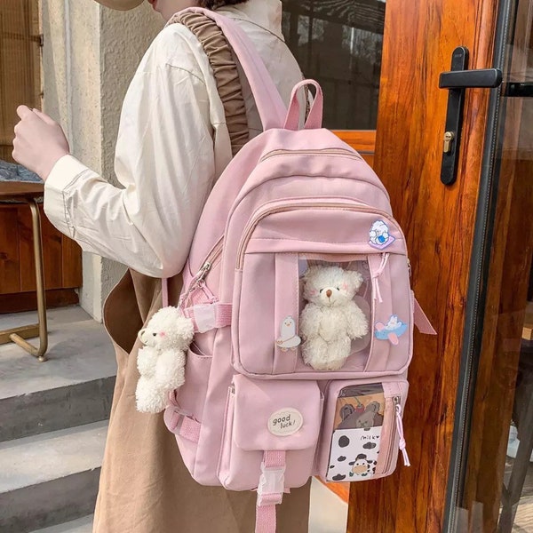 Bag pack / rucksack super cute with accessories