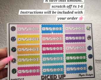 Diced up scratchoff savings challenge
