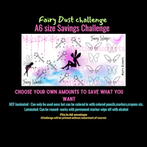 Fairy Dust A6 Savings Challenge