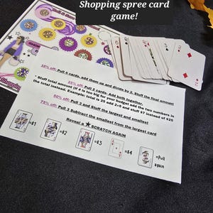 Shopping spree card game, Savings challenge
