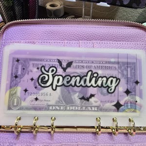 Sobres de efectivo de vitela espeluznantes y kawaii tamaño A6