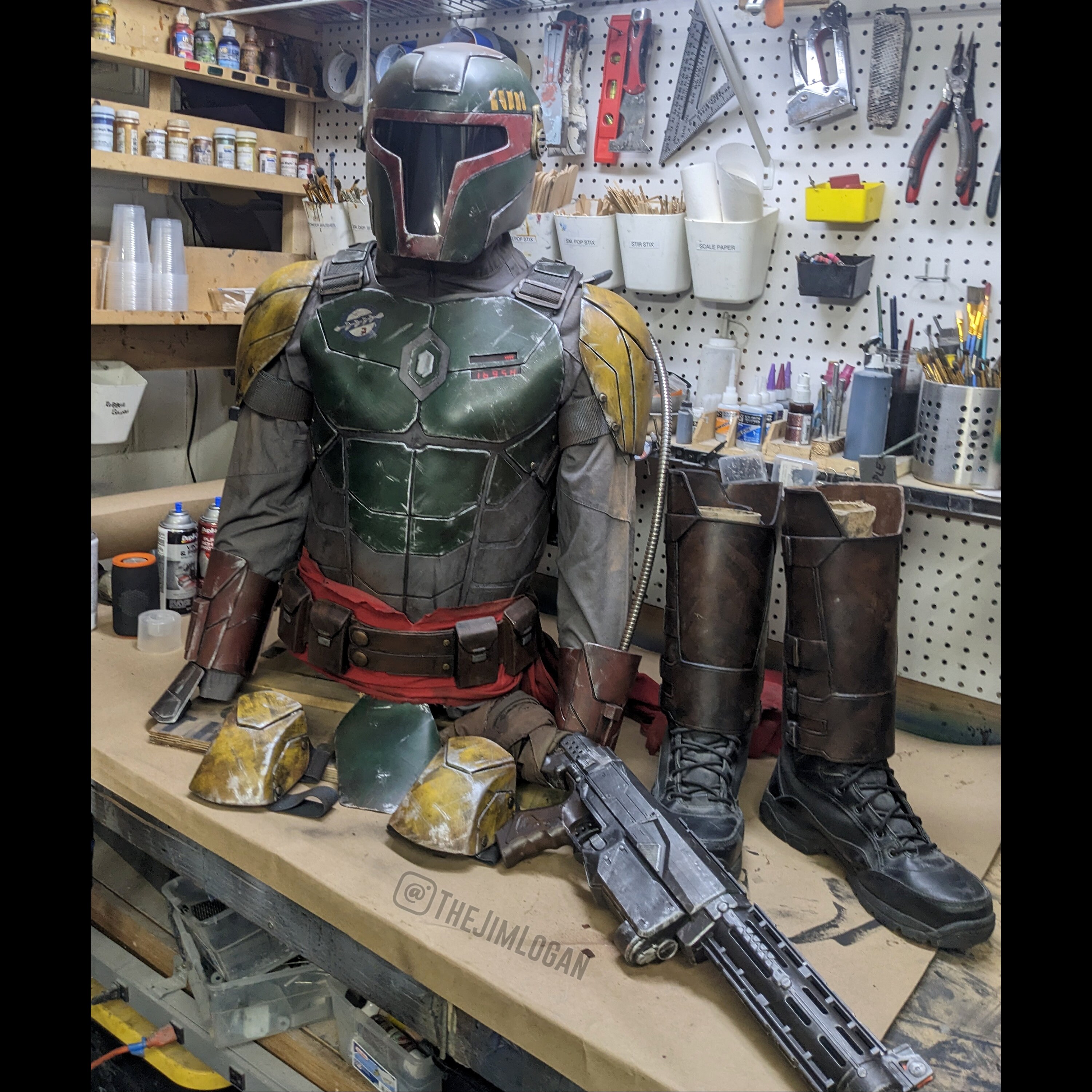 Original BOUNTY HUNTER Full Armor Costume Cosplay Inspired by - Etsy