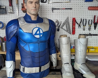 Classic Fab Four Vest Set with Gauntlets and Boot Cover (MENS OR WOMENS) Any Colors Doomsday